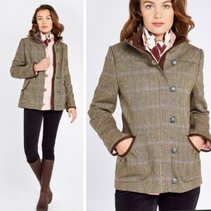 DUBARRY Plaid Tweed Utility Jacket